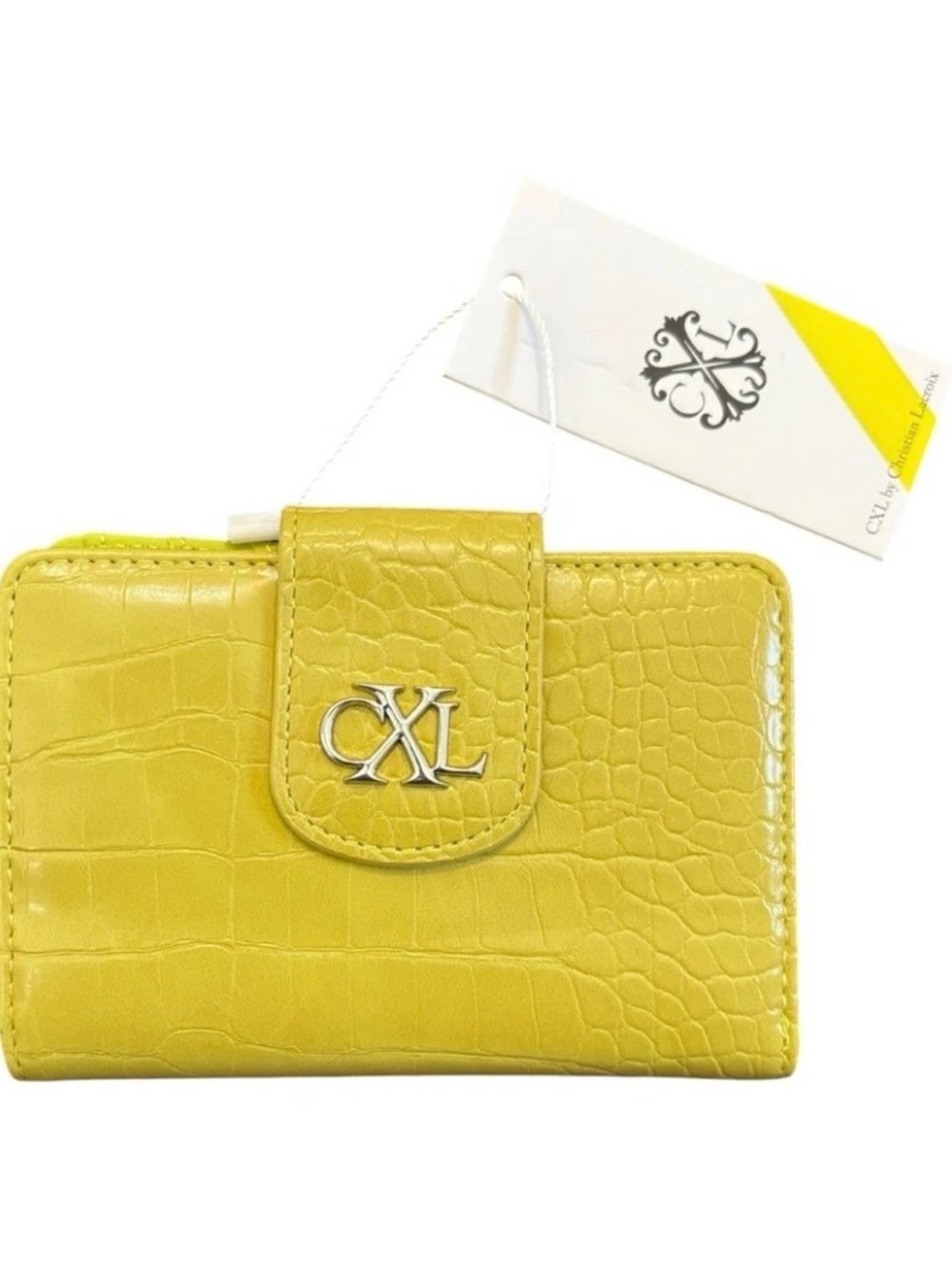 CXL Christian Lacroix Wallet Bi Fold Forestis Croco Moss